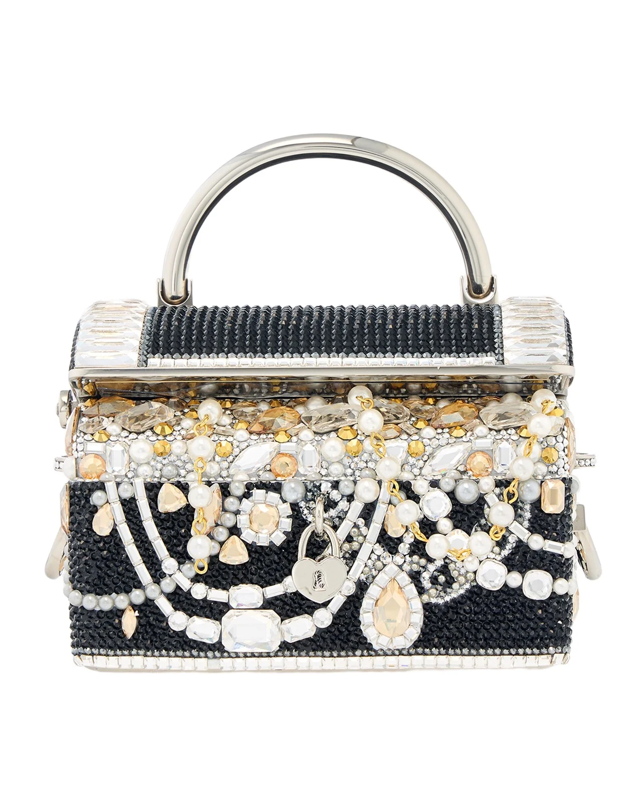 Abundance Treasure Chest Crystal Top-Handle Bag Abundance Treasure Chest Crystal Top-Handle Bag