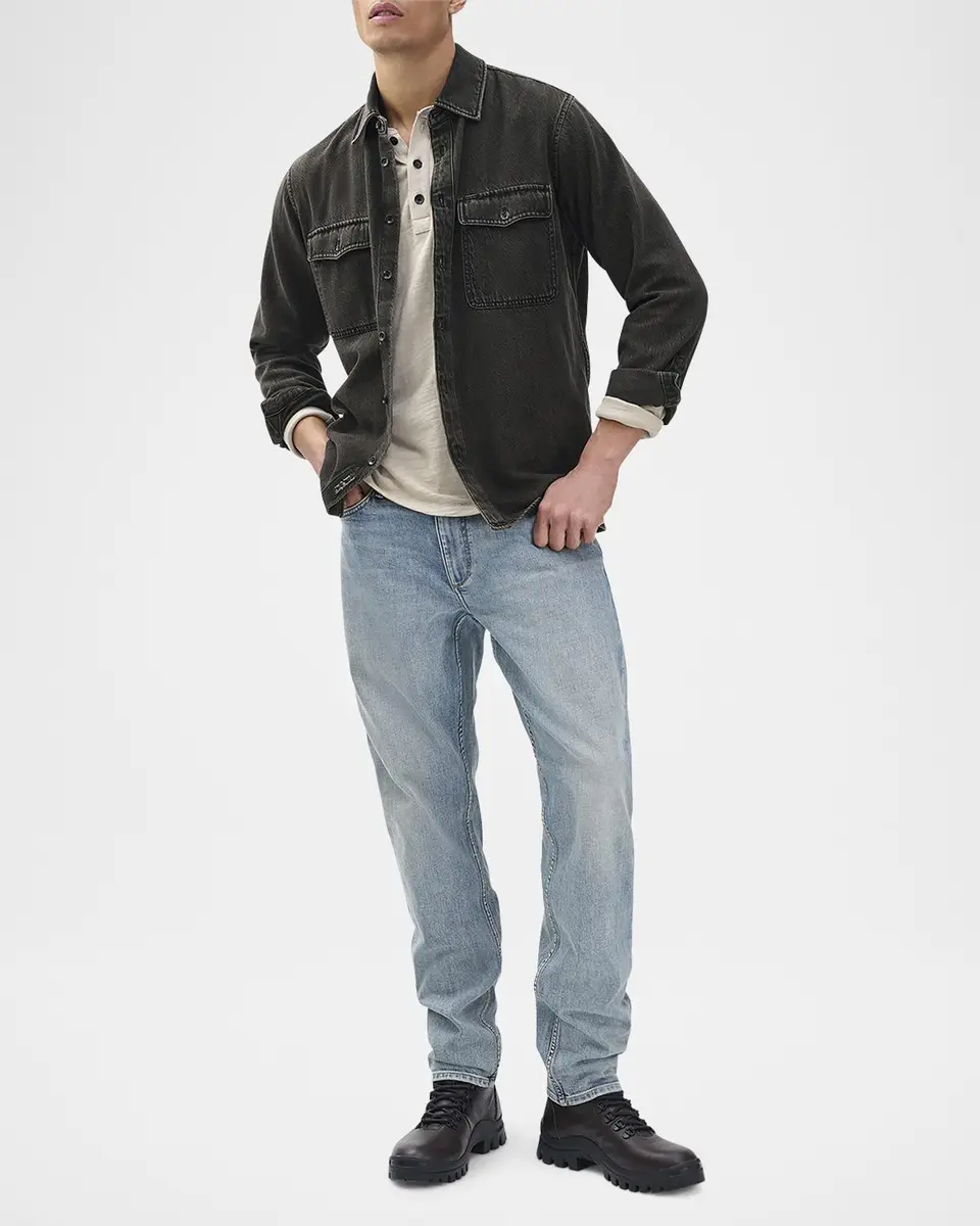 rag & bone Men's Jack Denim Button-Down Shirt | Thumbnail 2 rag & bone Men's Jack Denim Button-Down Shirt | Thumbnail 2