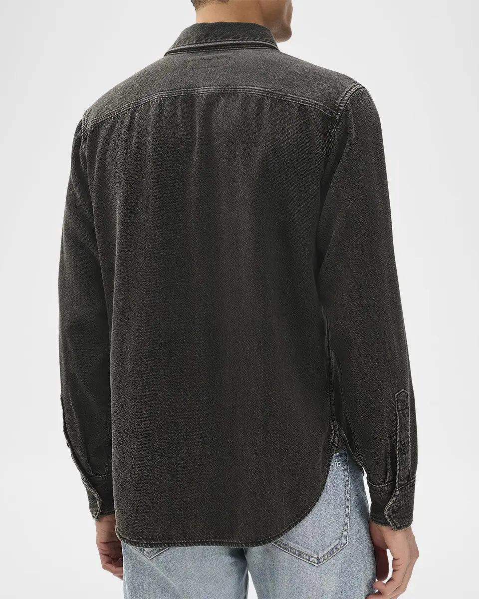 rag & bone Men's Jack Denim Button-Down Shirt | Thumbnail 3 rag & bone Men's Jack Denim Button-Down Shirt | Thumbnail 3
