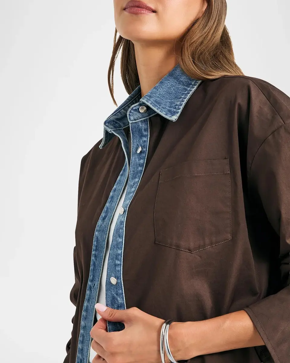 SEROYA Gill Oversized Button-Front Shirt | Thumbnail 4 SEROYA Gill Oversized Button-Front Shirt | Thumbnail 4
