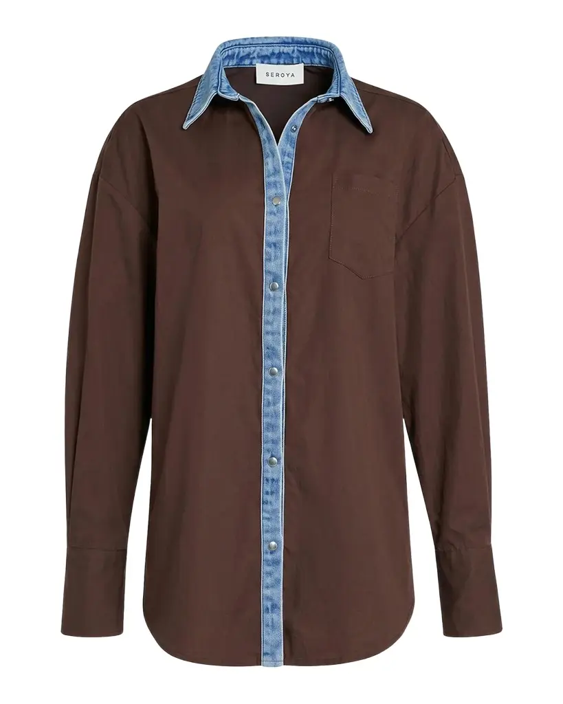 Gill Oversized Button-Front Shirt Gill Oversized Button-Front Shirt