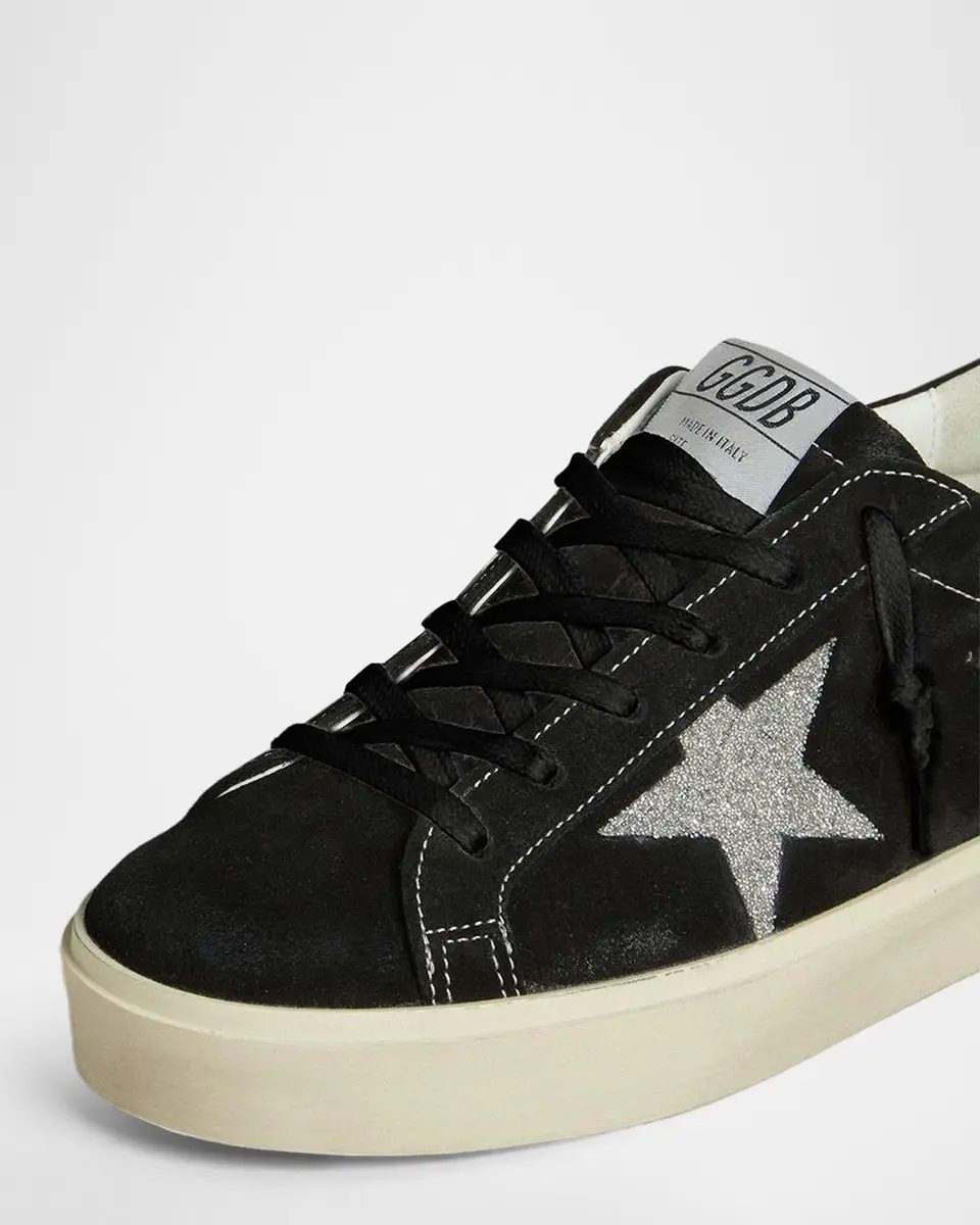 Golden Goose Hi Star Suede Swarovski Low-Top Sneakers | Thumbnail 3