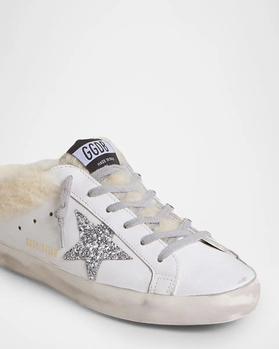 Golden Goose Super-Star Sabot Shearling-Lined Leather Slide Sneakers | Thumbnail 4 Golden Goose Super-Star Sabot Shearling-Lined Leather Slide Sneakers | Thumbnail 4