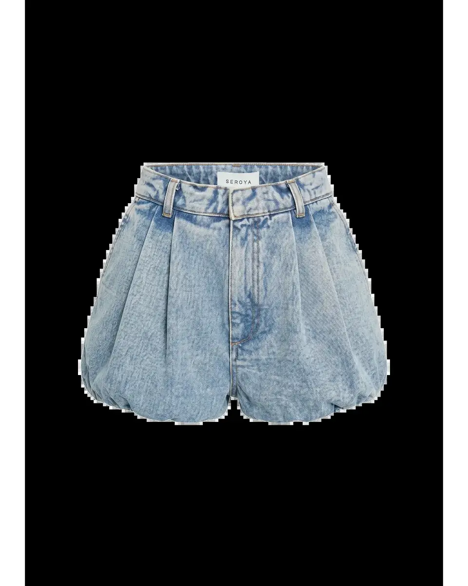 SEROYA Jo Denim Bubble Shorts | Thumbnail 2