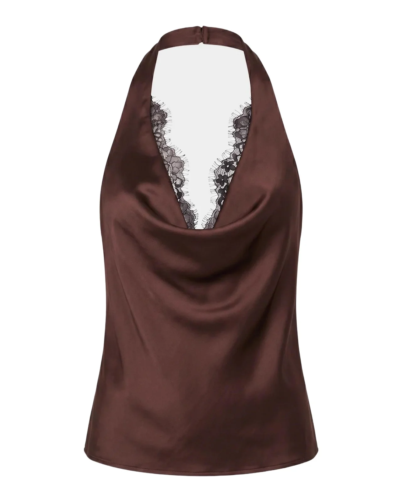 Lovella Satin Halter Top