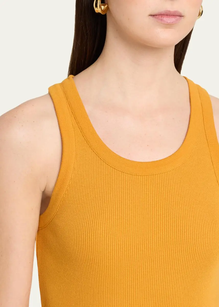 Vince Scoop-Neck Ribbed Tank Top | Thumbnail 9 Vince Scoop-Neck Ribbed Tank Top | Thumbnail 9