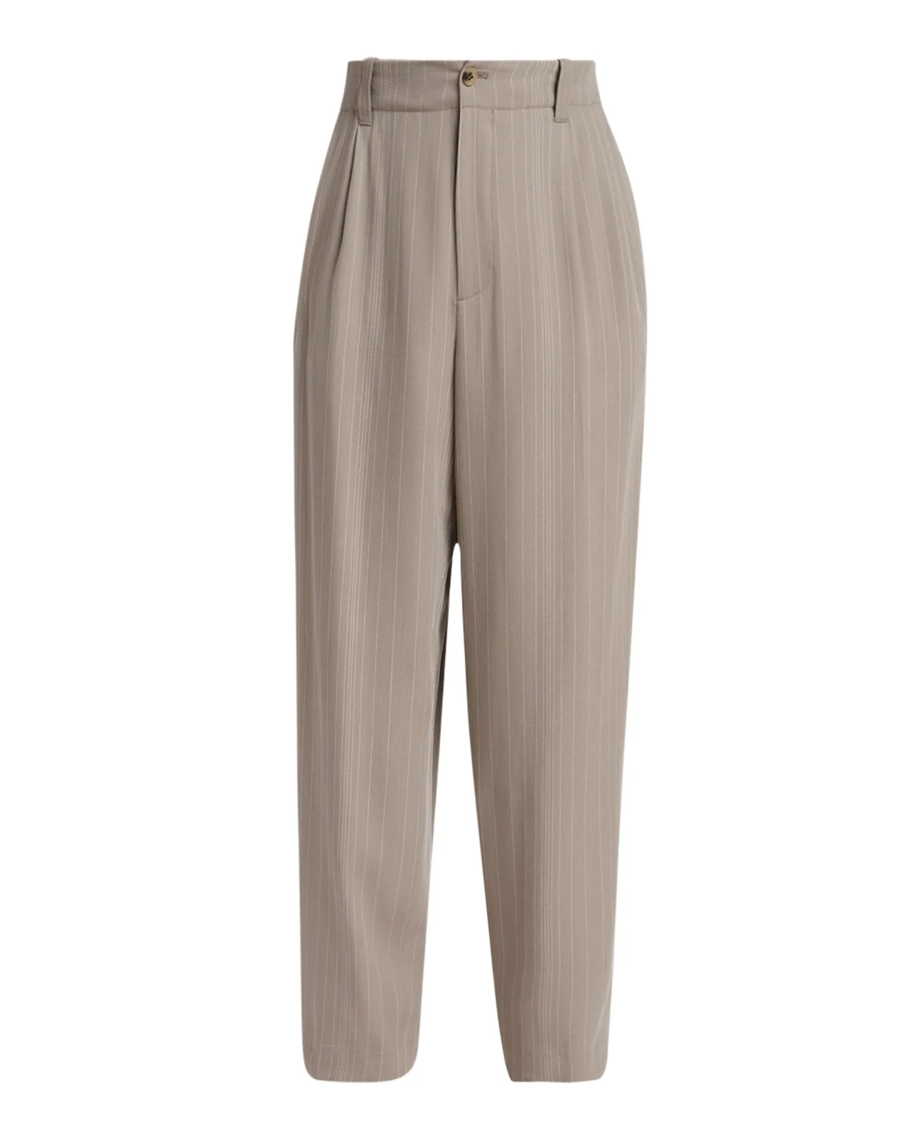 Golden Goose Men's Hairline Stripe Pleated Wide-Leg Trousers