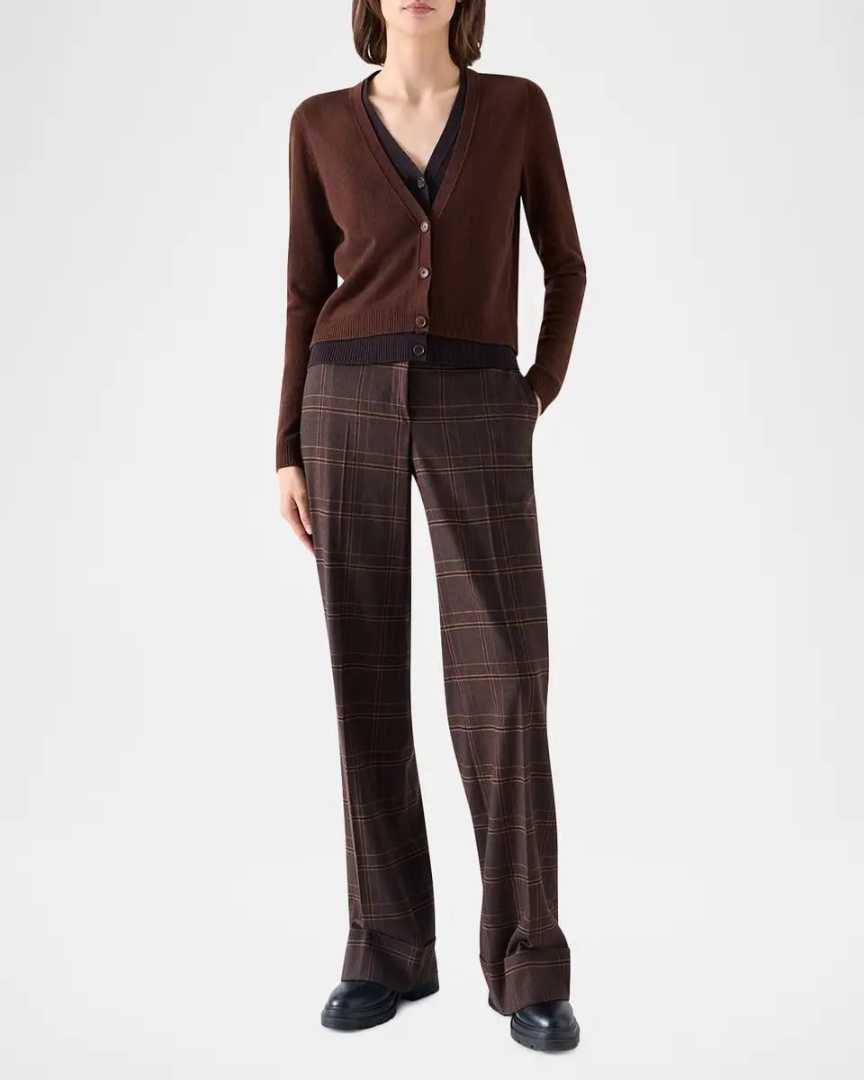 Akris punto Wool-Cashmere V-Neck Cardigan | Thumbnail 2 Akris punto Wool-Cashmere V-Neck Cardigan | Thumbnail 2