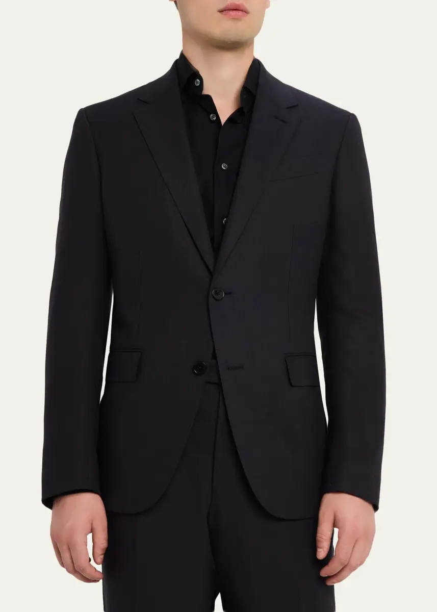 Zegna Men's Linen Single-Breasted Two-Piece Suit | Thumbnail 4 Zegna Men's Linen Single-Breasted Two-Piece Suit | Thumbnail 4