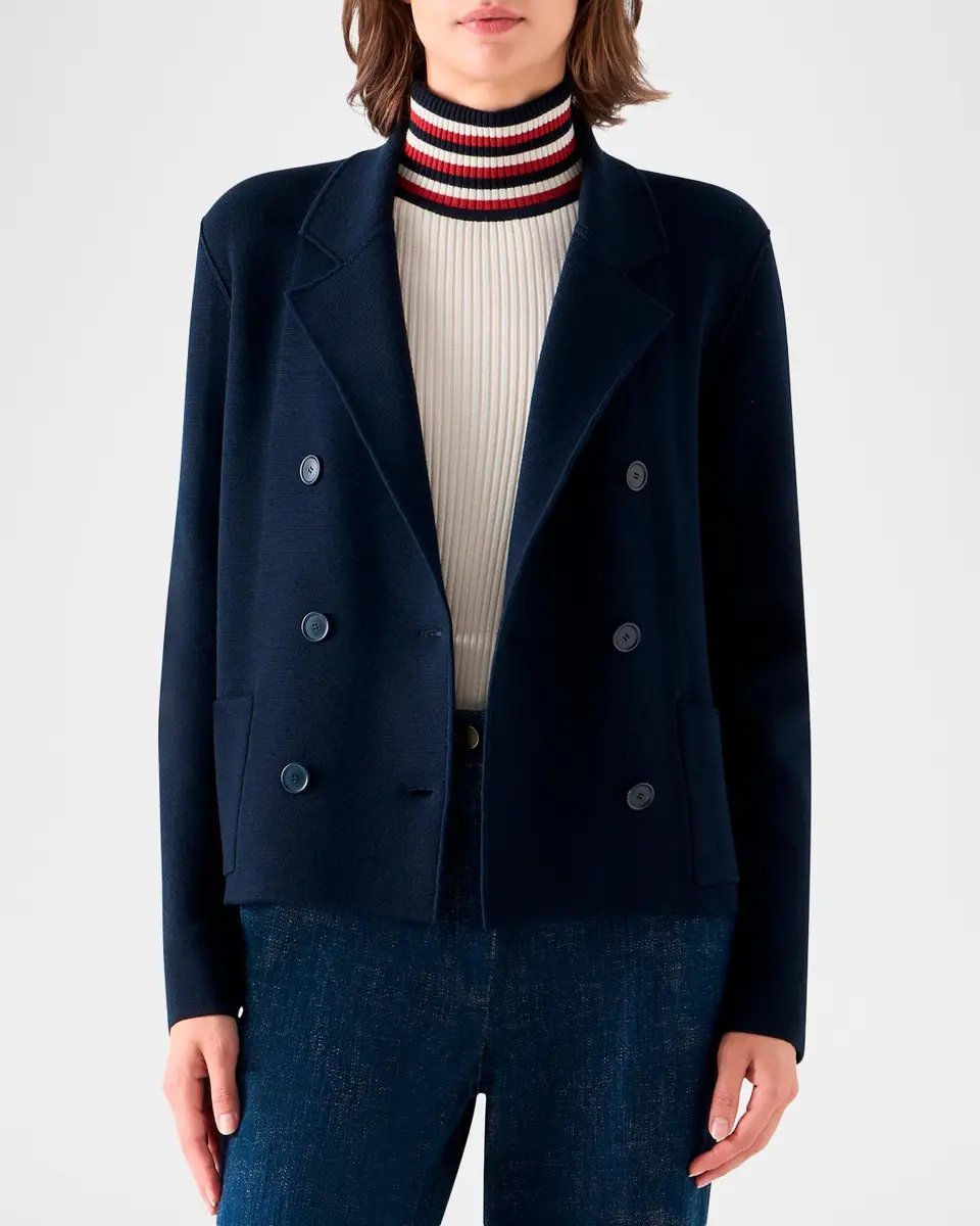 Akris punto Stretch Wool Cardigan-Style Jacket | Thumbnail 4 Akris punto Stretch Wool Cardigan-Style Jacket | Thumbnail 4