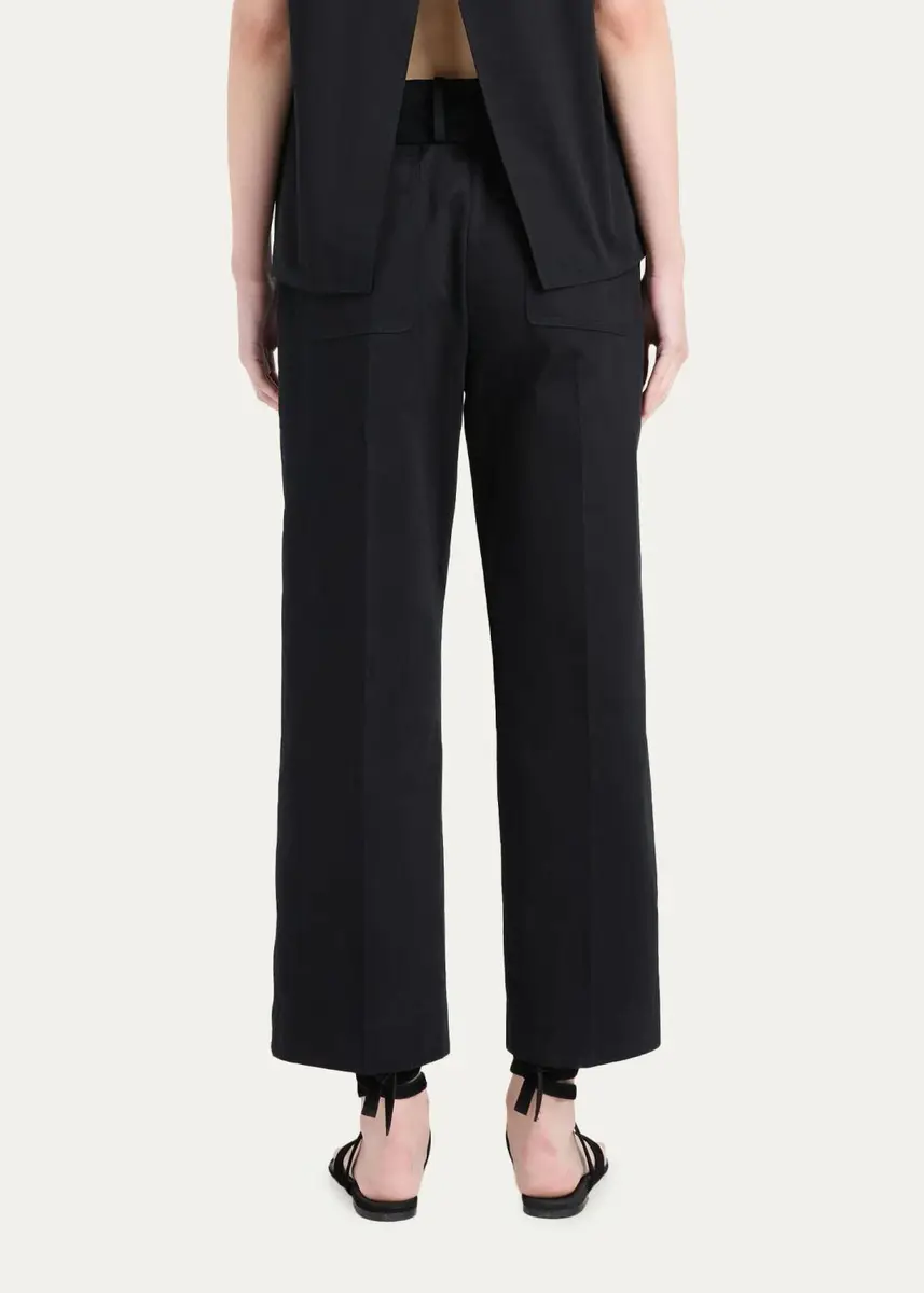 Proenza Schouler Nila Belted Cotton Pants | Thumbnail 3 Proenza Schouler Nila Belted Cotton Pants | Thumbnail 3