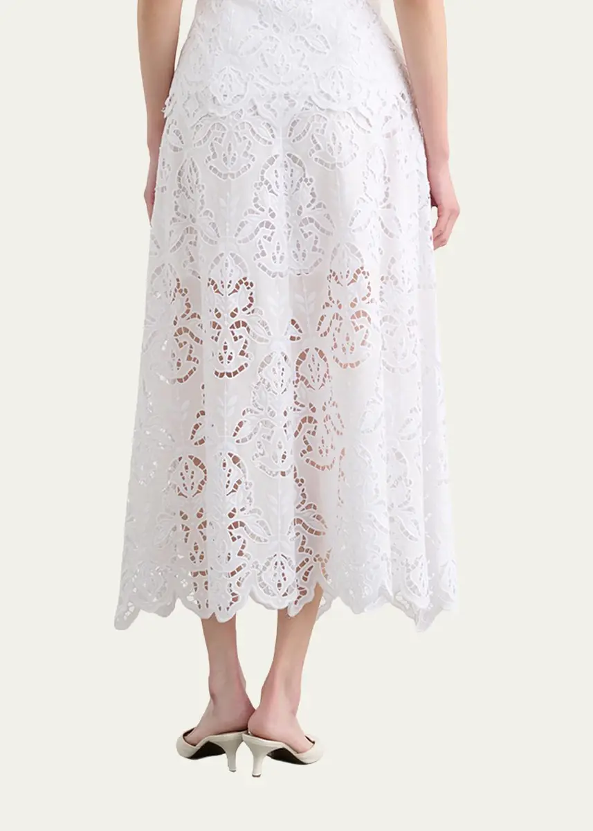 Toccin Stacy Embroidered Midi Skirt | Thumbnail 3 Toccin Stacy Embroidered Midi Skirt | Thumbnail 3