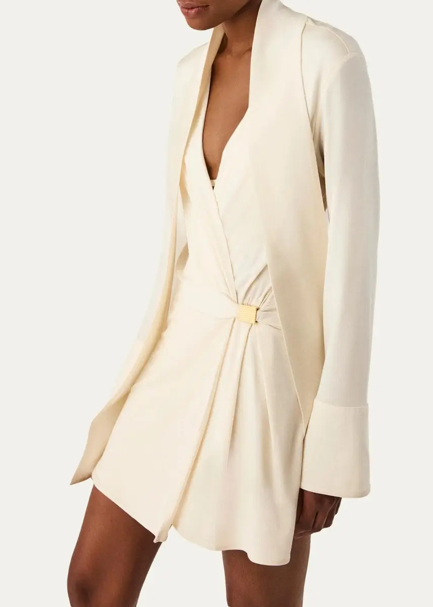 ViX Rosalie Surplice-Neck Mini Dress | Thumbnail 4 ViX Rosalie Surplice-Neck Mini Dress | Thumbnail 4