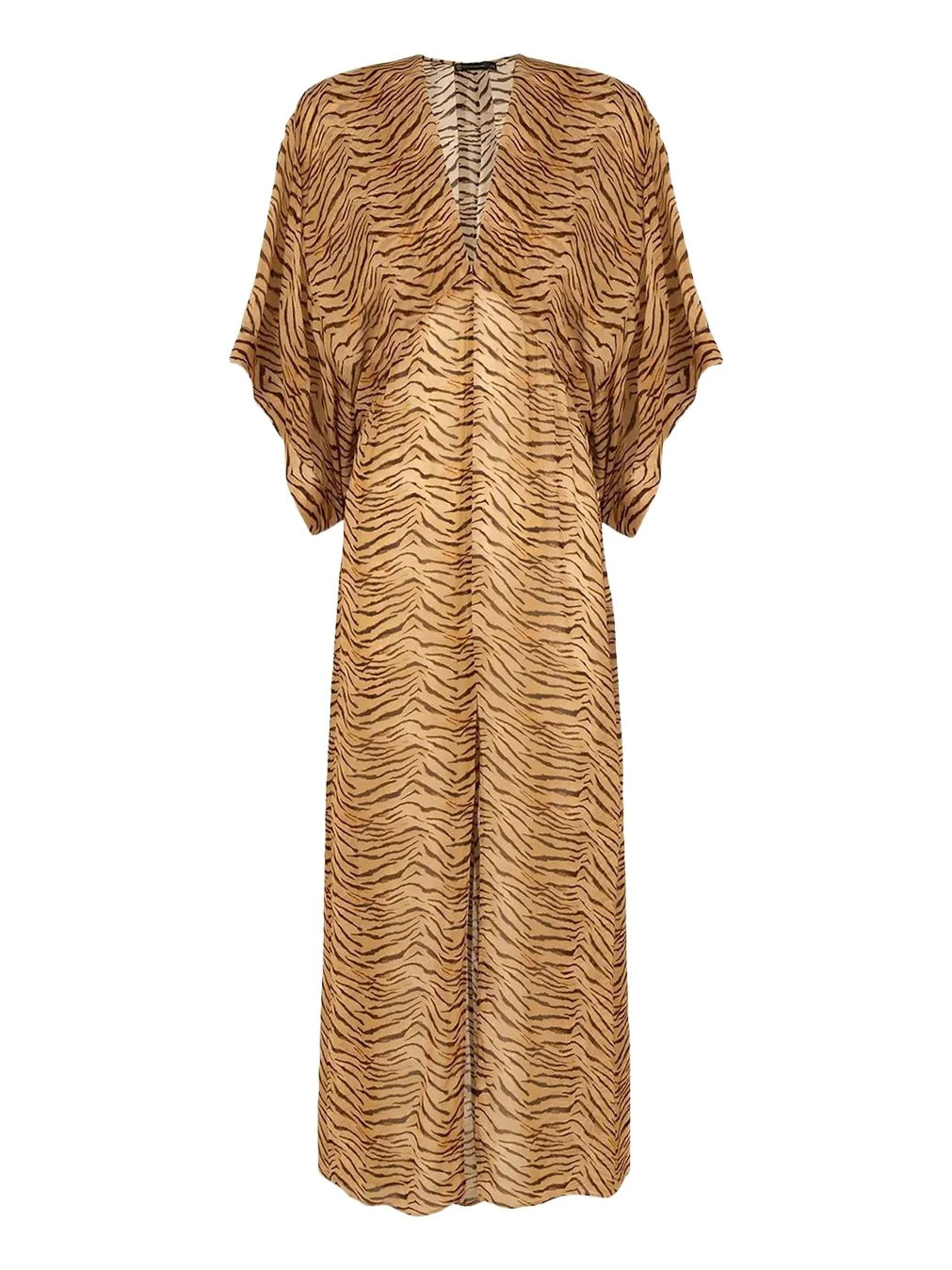 ViX Megan Animal-Print Maxi Cover-Up Dress