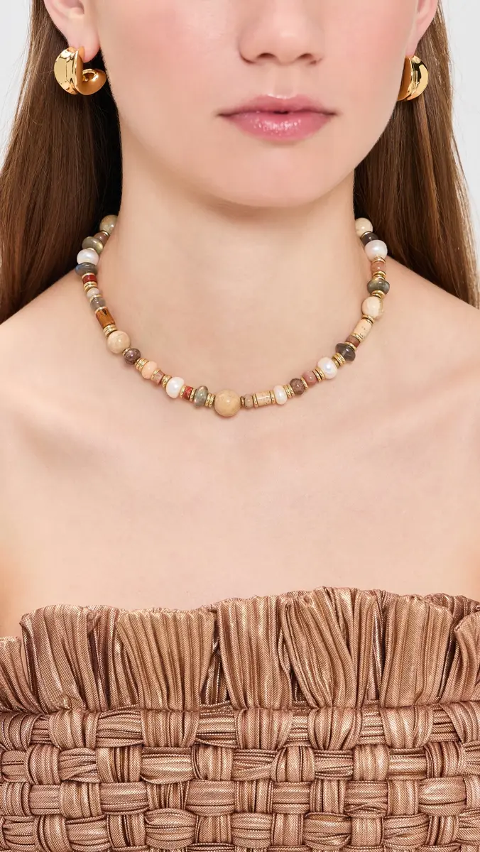 Shashi Joe Smooth Gemstone Necklace | Thumbnail 3