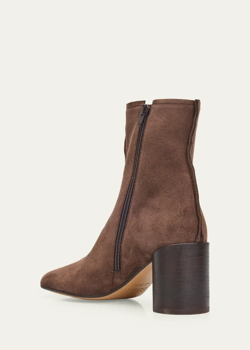 MM6 MAISON MARGIELA 60mm Stitch Suede Ankle Boots | Thumbnail 4 MM6 MAISON MARGIELA 60mm Stitch Suede Ankle Boots | Thumbnail 4