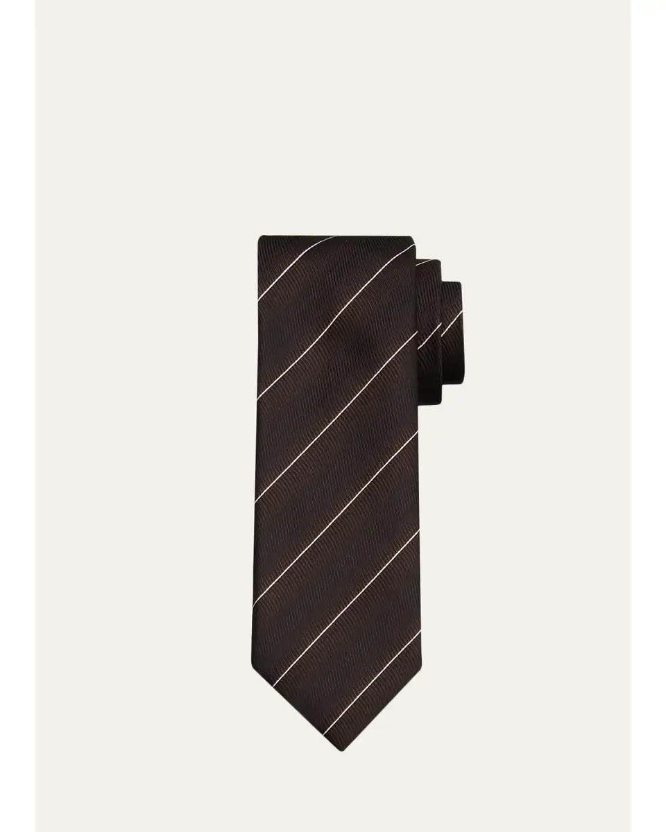 Tom Ford Men's Wavy Stripe Silk Tie | Thumbnail 2