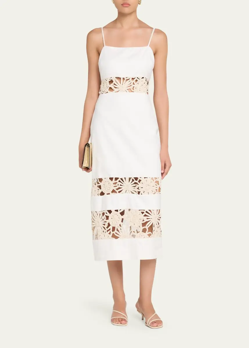 Ramy Brook Aaliyah Floral Cutout Midi Dress | Thumbnail 2 Ramy Brook Aaliyah Floral Cutout Midi Dress | Thumbnail 2
