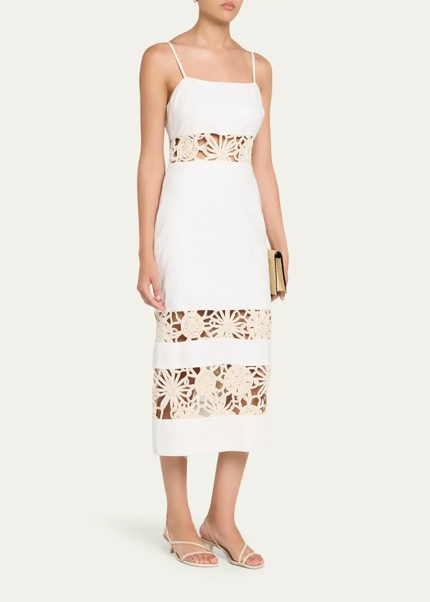 Ramy Brook Aaliyah Floral Cutout Midi Dress | Thumbnail 4 Ramy Brook Aaliyah Floral Cutout Midi Dress | Thumbnail 4