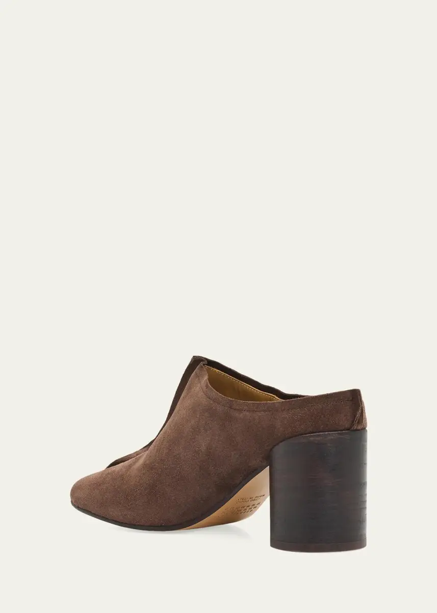 MM6 MAISON MARGIELA 60mm Stitch Suede Mules | Thumbnail 4 MM6 MAISON MARGIELA 60mm Stitch Suede Mules | Thumbnail 4