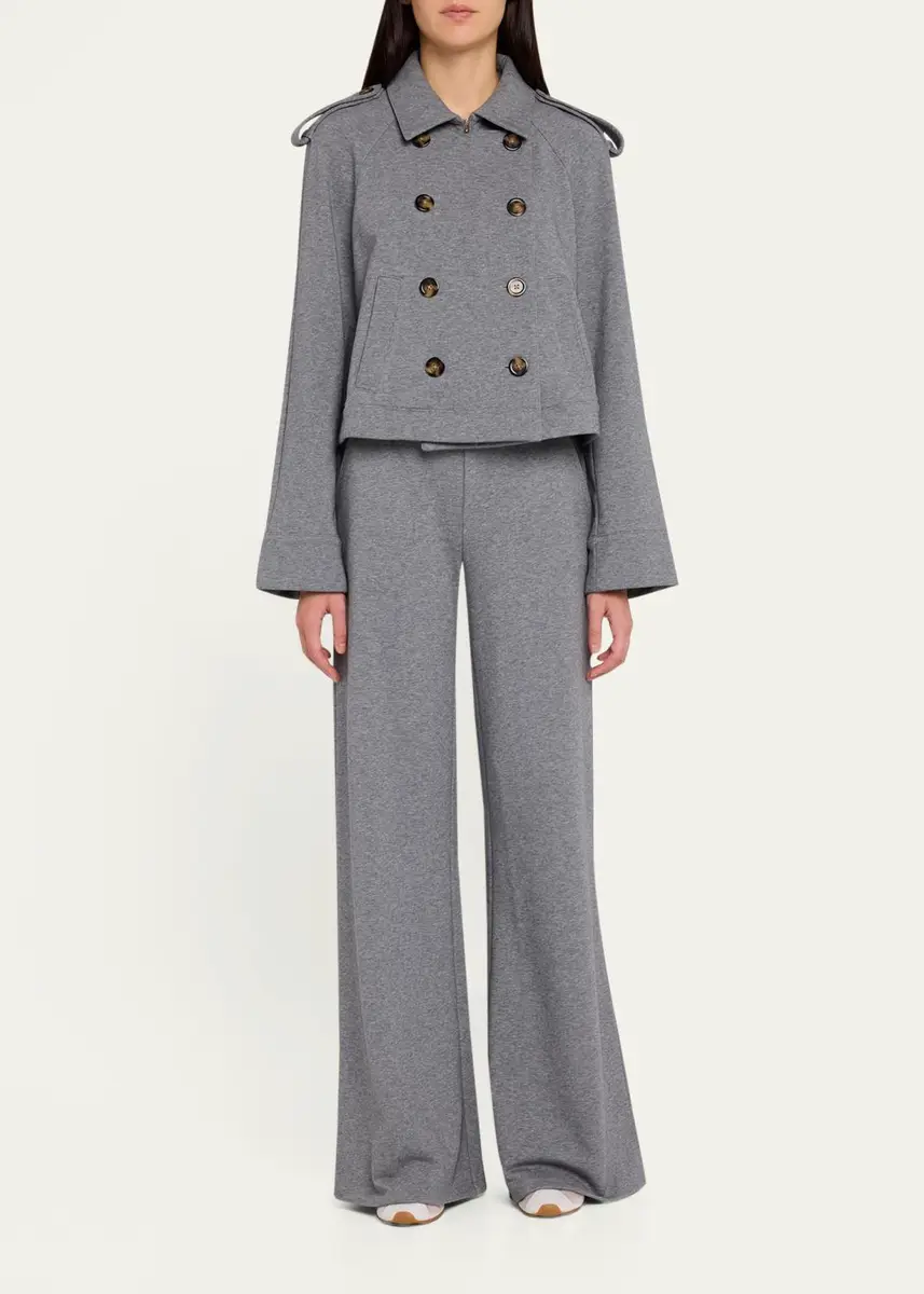 Veronica Beard Saunder Cotton-Blend Wide-Leg Pants | Thumbnail 2 Veronica Beard Saunder Cotton-Blend Wide-Leg Pants | Thumbnail 2