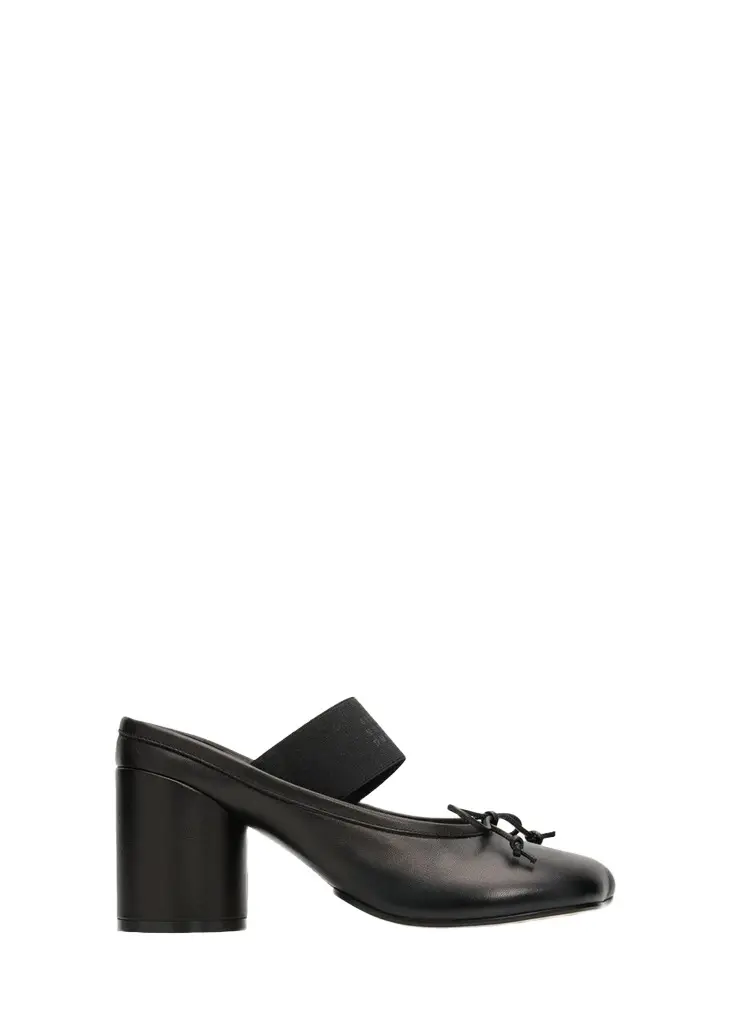 MM6 Maison Margiela 60mm Leather Mary Jane Ballerina Mule Pumps | Image 1 MM6 Maison Margiela 60mm Leather Mary Jane Ballerina Mule Pumps | Image 1