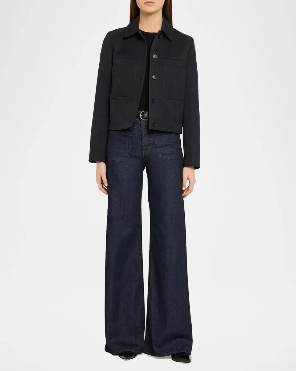 Nili Lotan Florence Denim Flare Jeans | Thumbnail 2 Nili Lotan Florence Denim Flare Jeans | Thumbnail 2