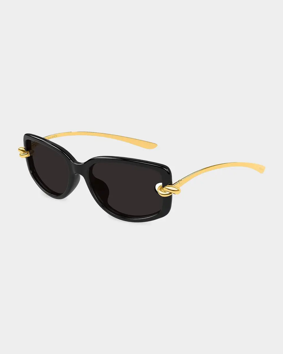 Bottega Veneta Temple Knot Rectangular Sunglasses | Thumbnail 2 Bottega Veneta Temple Knot Rectangular Sunglasses | Thumbnail 2