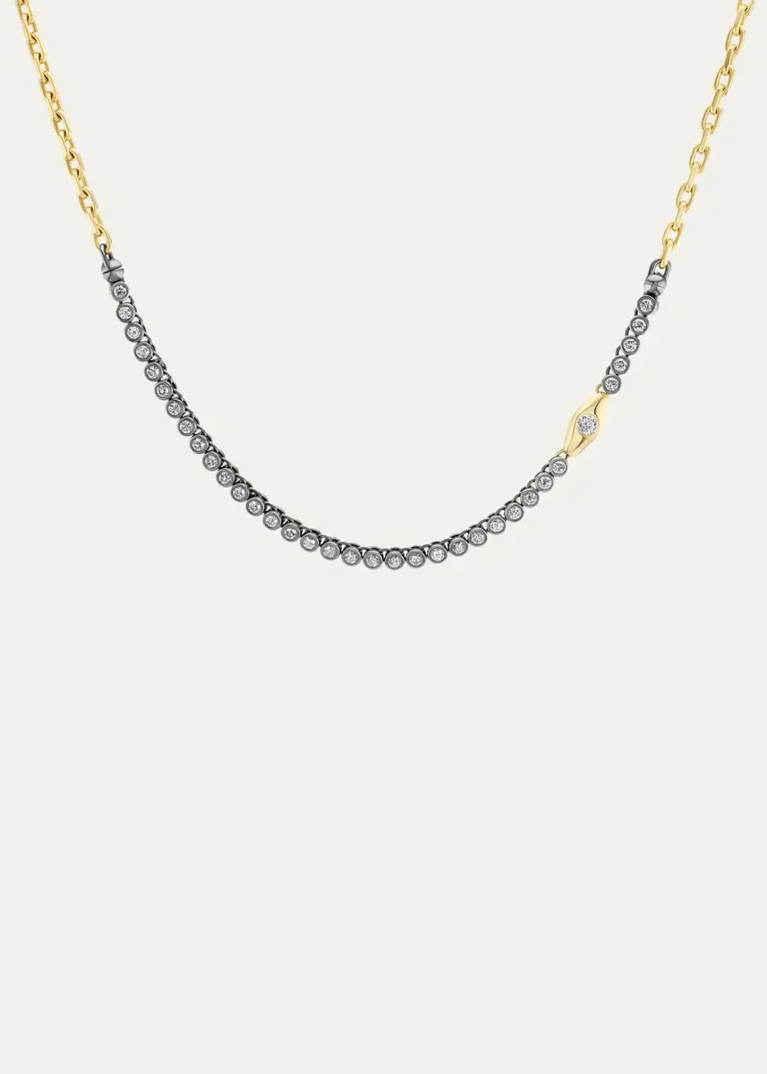 Uniform Object 18K Vessel Tennis Necklace with Diamonds | Thumbnail 2 Uniform Object 18K Vessel Tennis Necklace with Diamonds | Thumbnail 2