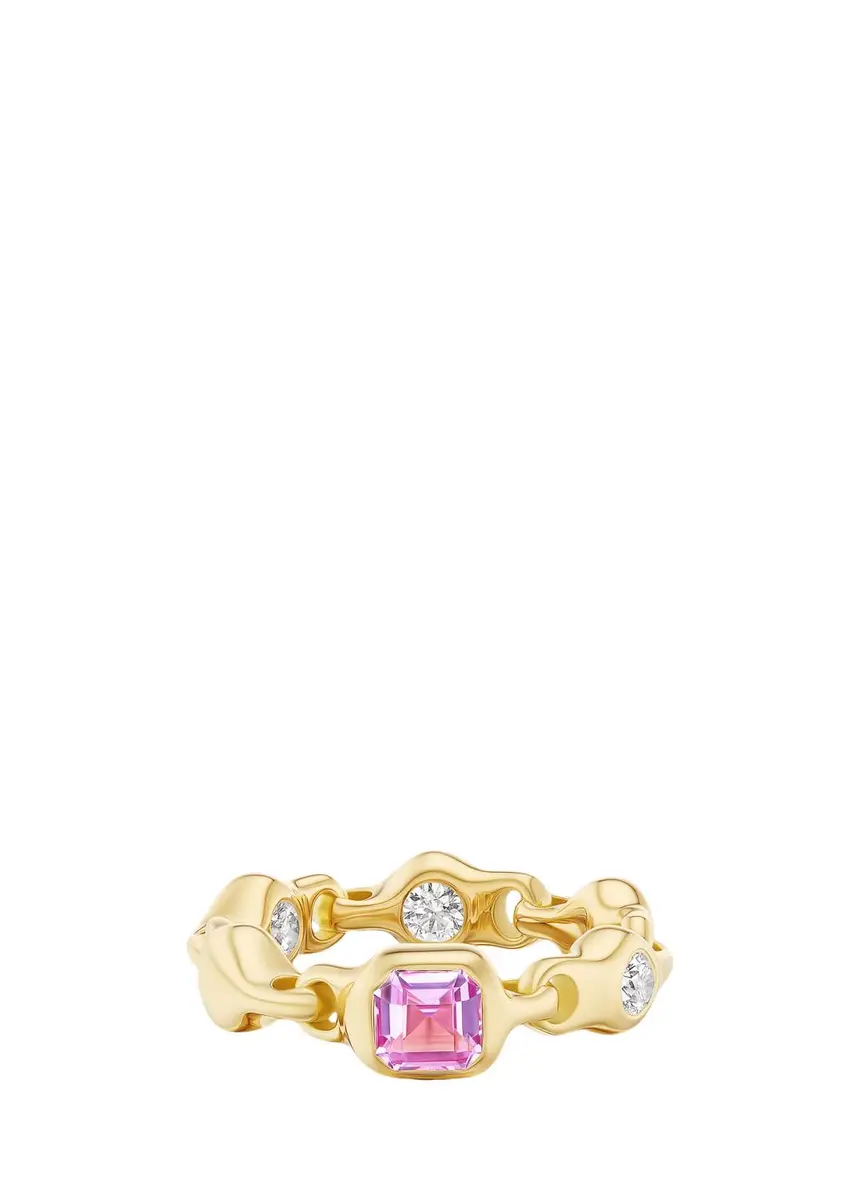 Uniform Object 18K Supernova Ring with Diamonds and Gemstone | Thumbnail 3 Uniform Object 18K Supernova Ring with Diamonds and Gemstone | Thumbnail 3
