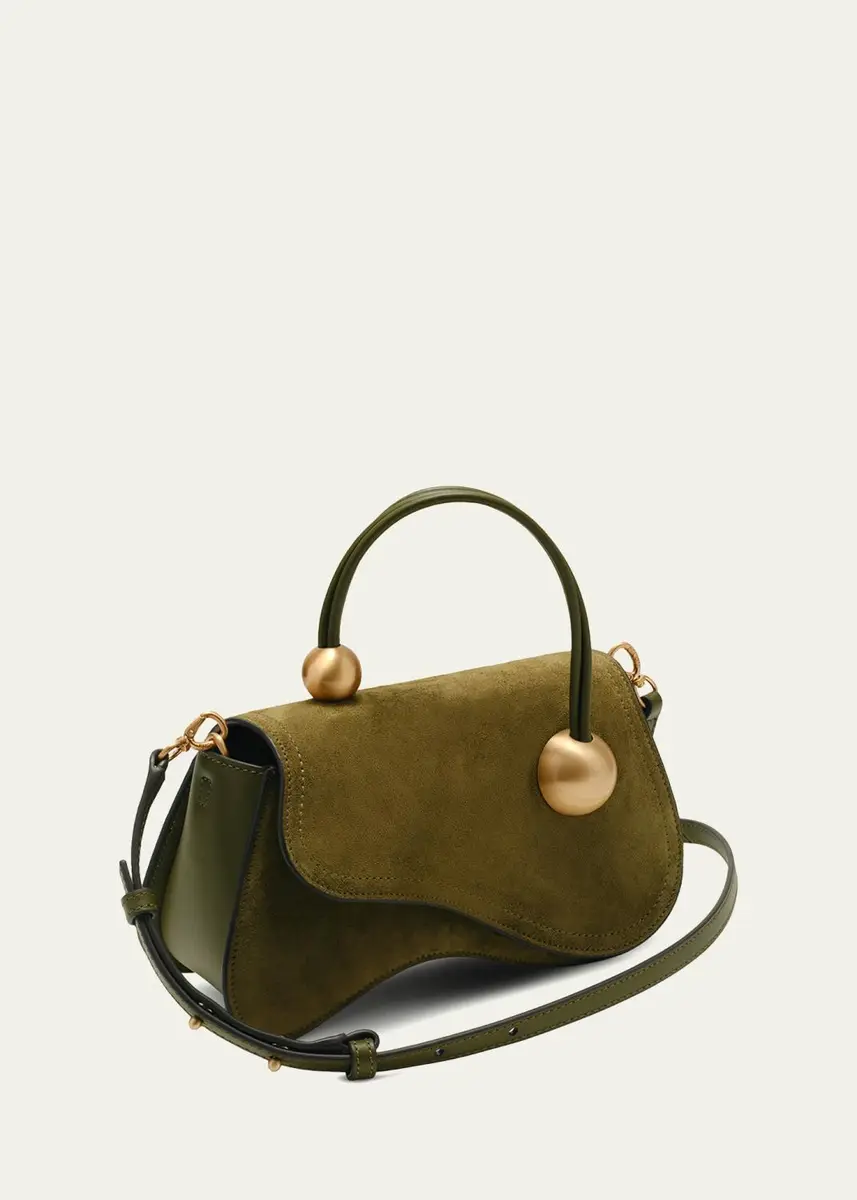 Cult Gaia Kazia Beaded Suede Top-Handle Bag | Thumbnail 2 Cult Gaia Kazia Beaded Suede Top-Handle Bag | Thumbnail 2