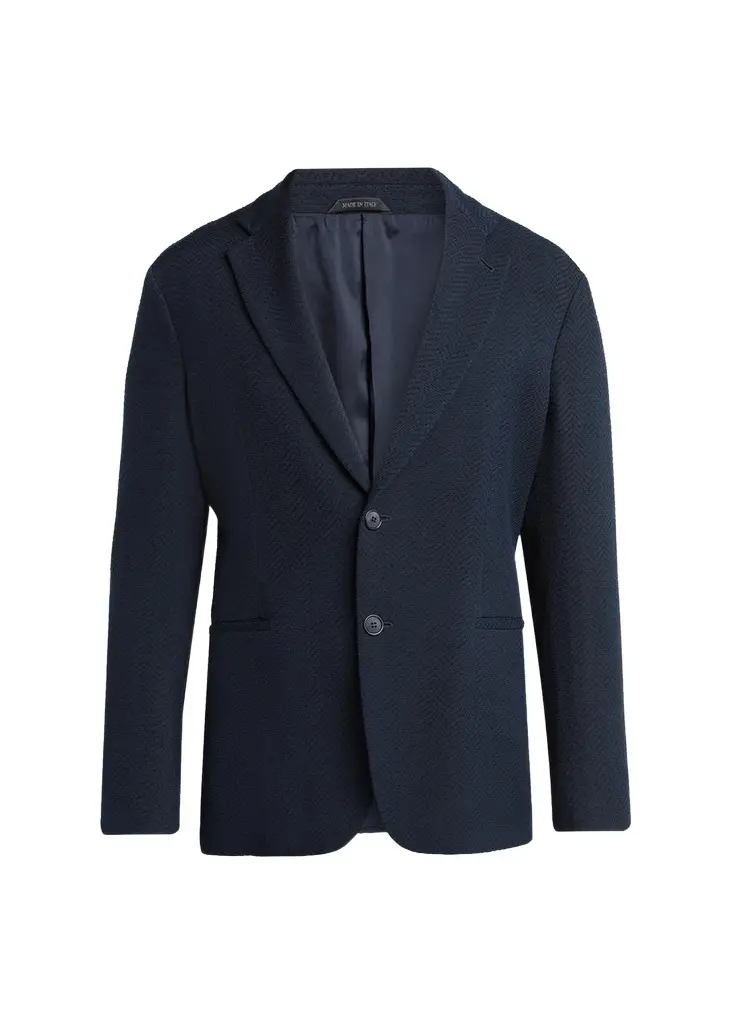 Giorgio Armani Men's Jacquard Chevron Blazer | Image 1 Giorgio Armani Men's Jacquard Chevron Blazer | Image 1
