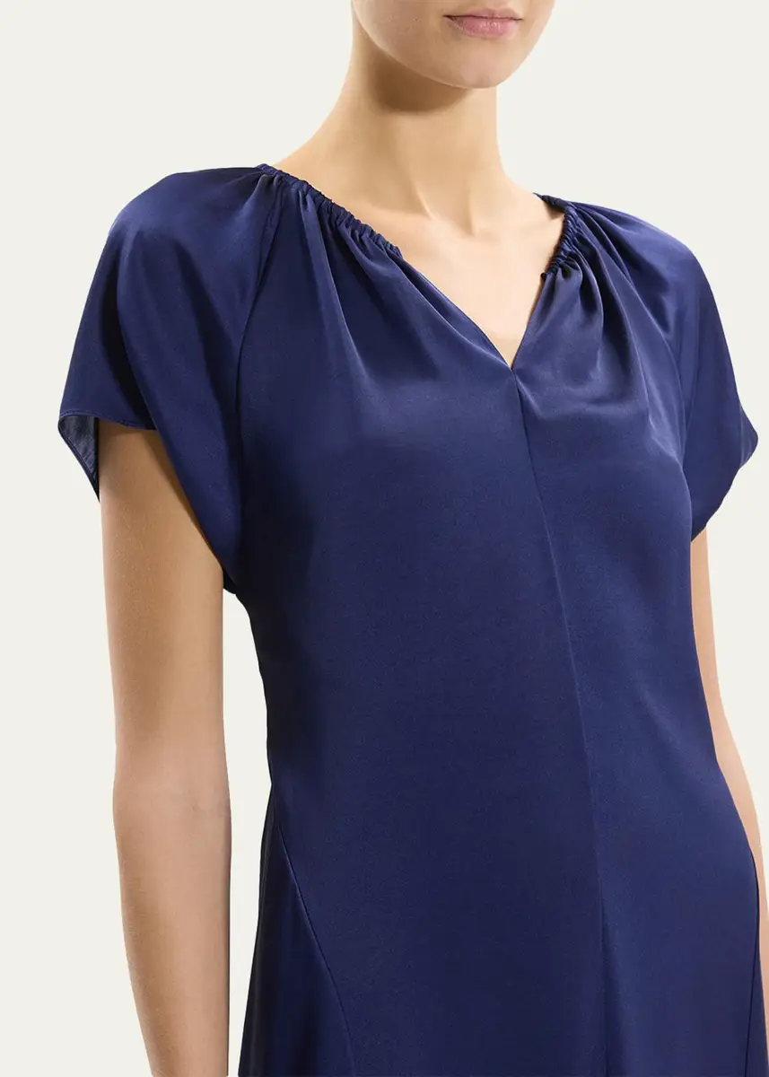 Theory Satin A-Line Midi Dress | Thumbnail 5