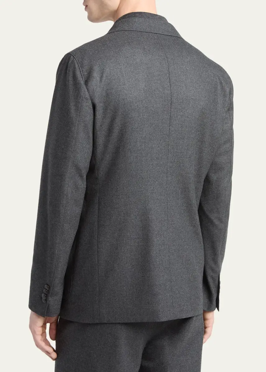 Giorgio Armani Men's Upton Cashmere-Stretch Blazer | Thumbnail 3