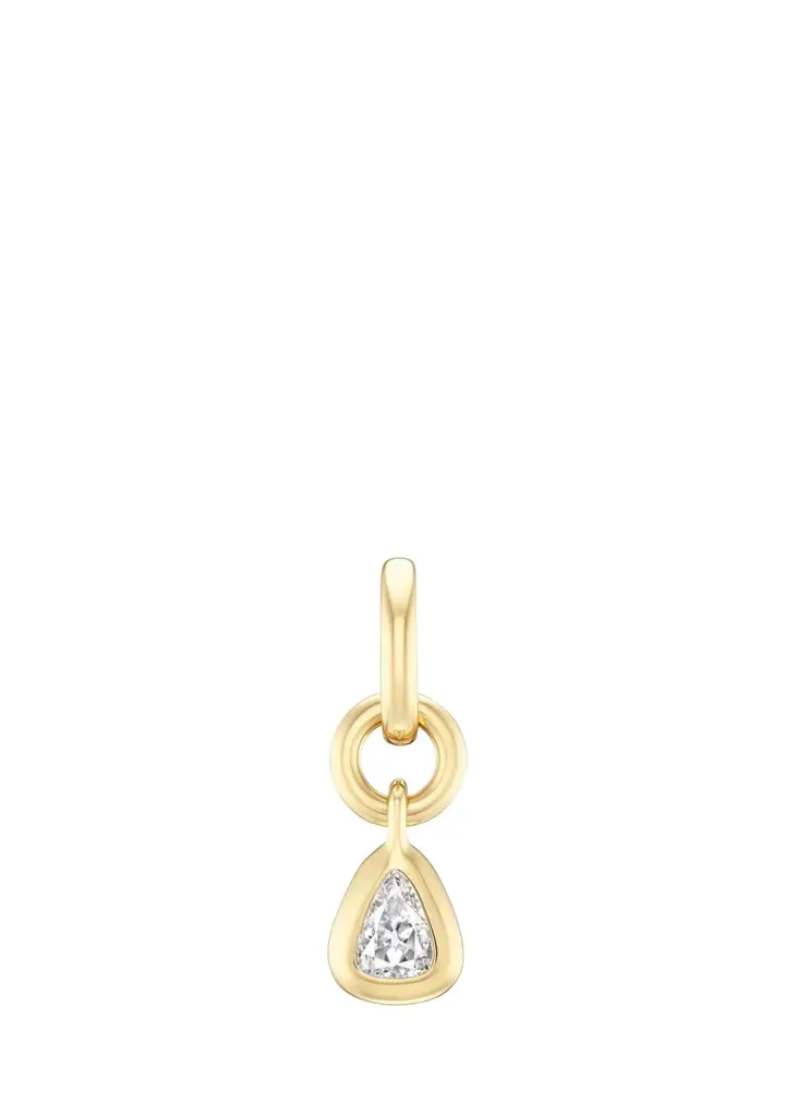 Uniform Object 18K Carriage Charm with Pear Diamond | Image 1 Uniform Object 18K Carriage Charm with Pear Diamond | Image 1
