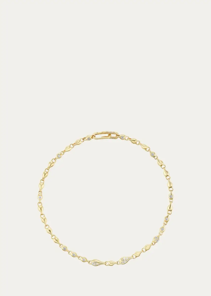 Uniform Object 18K Supernova Necklace with Round and Pear Diamonds | Thumbnail 2 Uniform Object 18K Supernova Necklace with Round and Pear Diamonds | Thumbnail 2