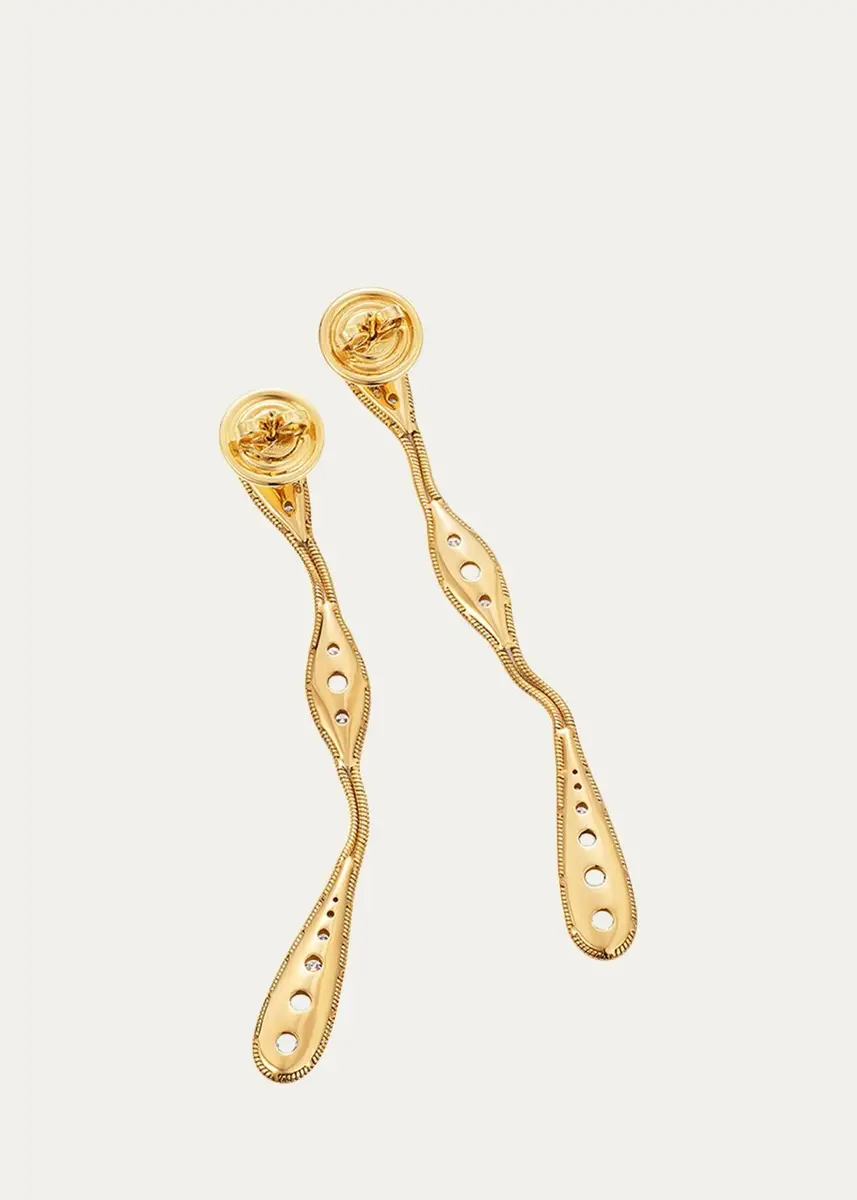 Fernando Jorge Fluid 18K Gold and Diamond Earrings | Thumbnail 2 Fernando Jorge Fluid 18K Gold and Diamond Earrings | Thumbnail 2