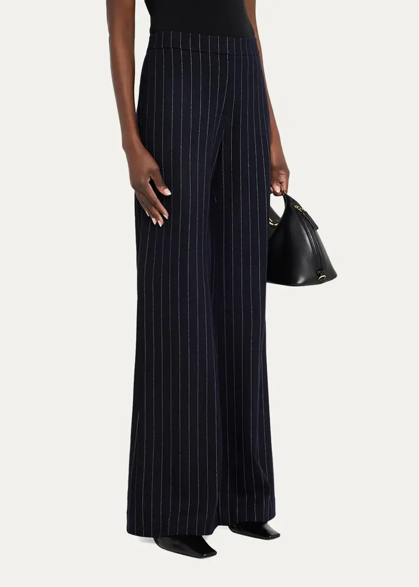 Lafayette 148 New York Lafayette Pinstripe Flare-Leg Pants | Thumbnail 4 Lafayette 148 New York Lafayette Pinstripe Flare-Leg Pants | Thumbnail 4