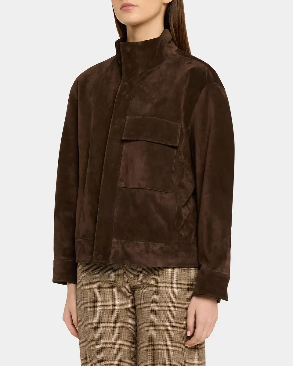 Nili Lotan Dominic Calfskin Suede Jacket | Thumbnail 4