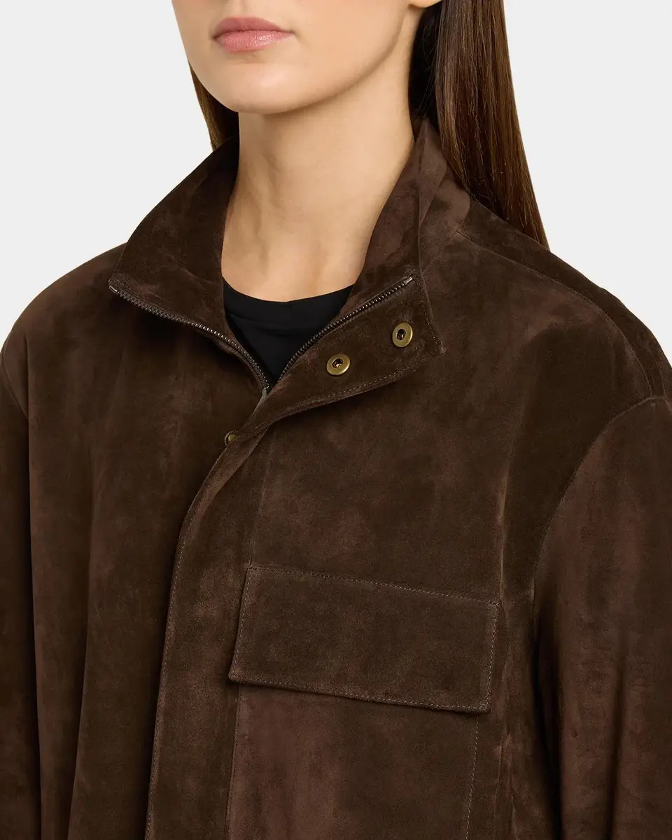 Nili Lotan Dominic Calfskin Suede Jacket | Thumbnail 5