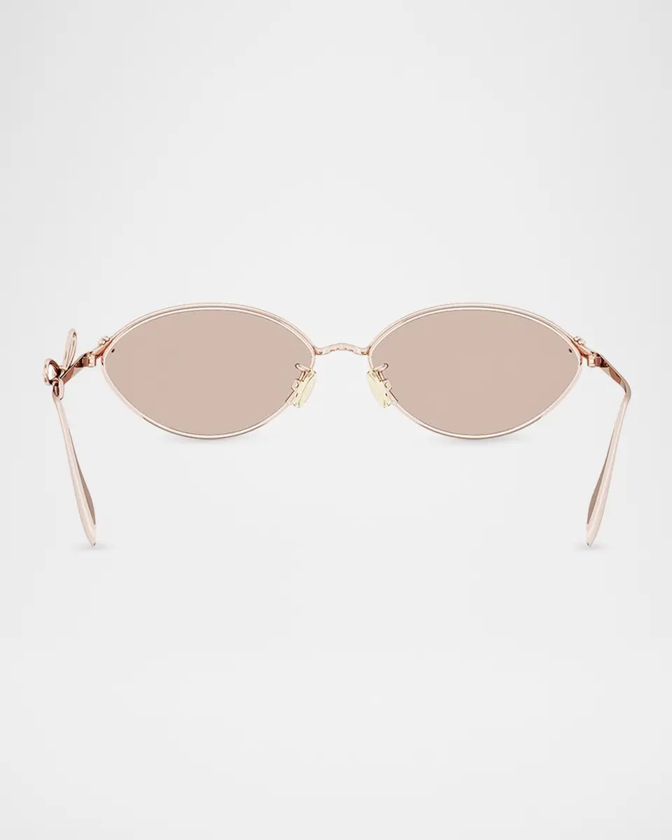 Dior Bow R1U Metal Oval Sunglasses | Thumbnail 5