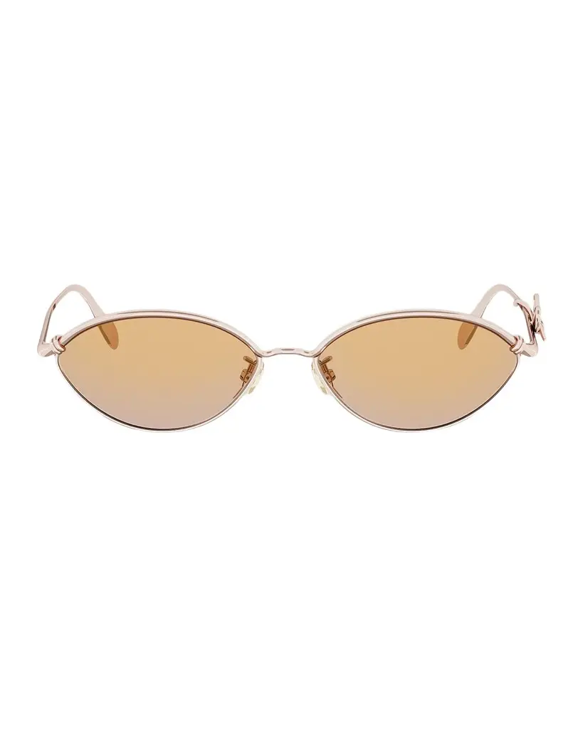 Dior Bow R1U Metal Oval Sunglasses