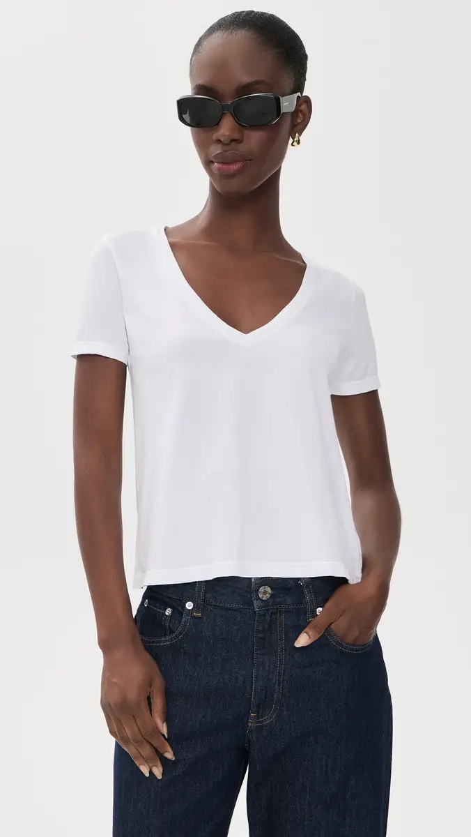 L'Agence Brianna V Neck Tee | Thumbnail 2