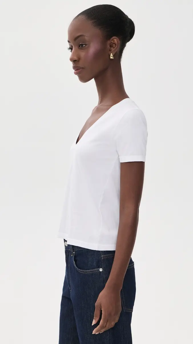 L'Agence Brianna V Neck Tee | Thumbnail 4