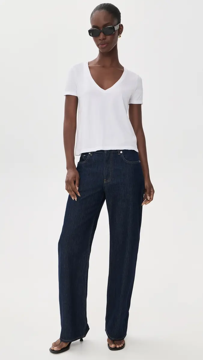L'Agence Brianna V Neck Tee | Thumbnail 5