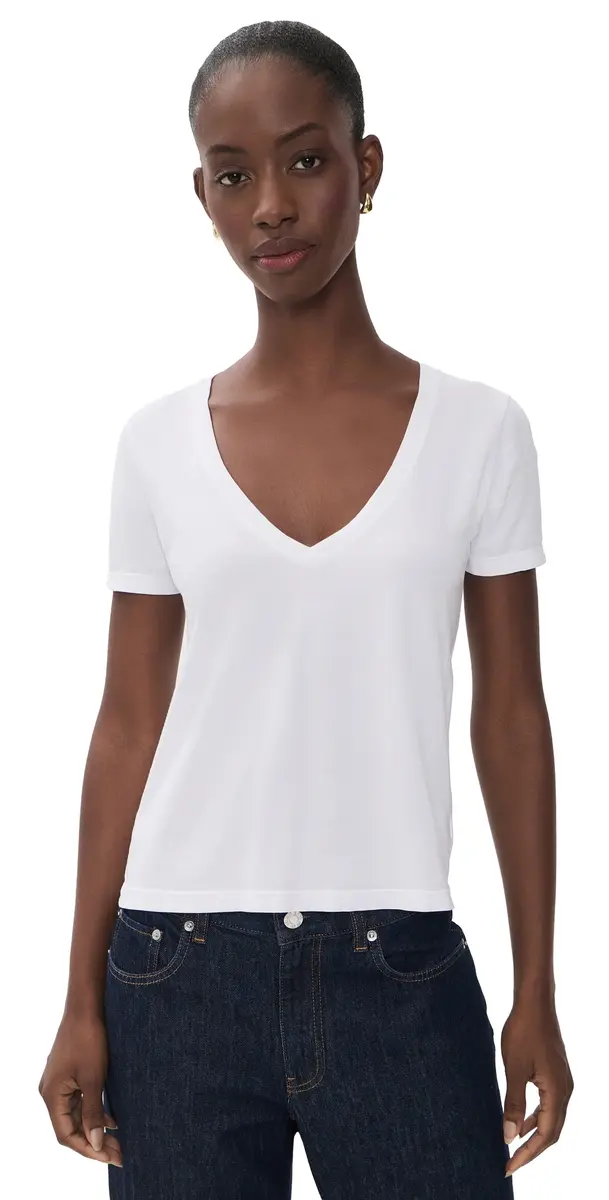 L'Agence Brianna V Neck Tee