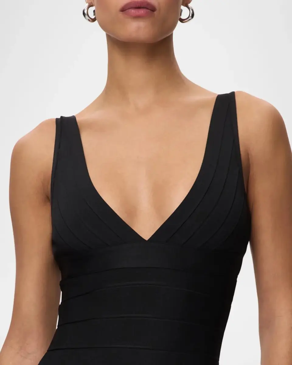 Hervé Léger The Backstage Knee-Length Dress | Thumbnail 4 Hervé Léger The Backstage Knee-Length Dress | Thumbnail 4