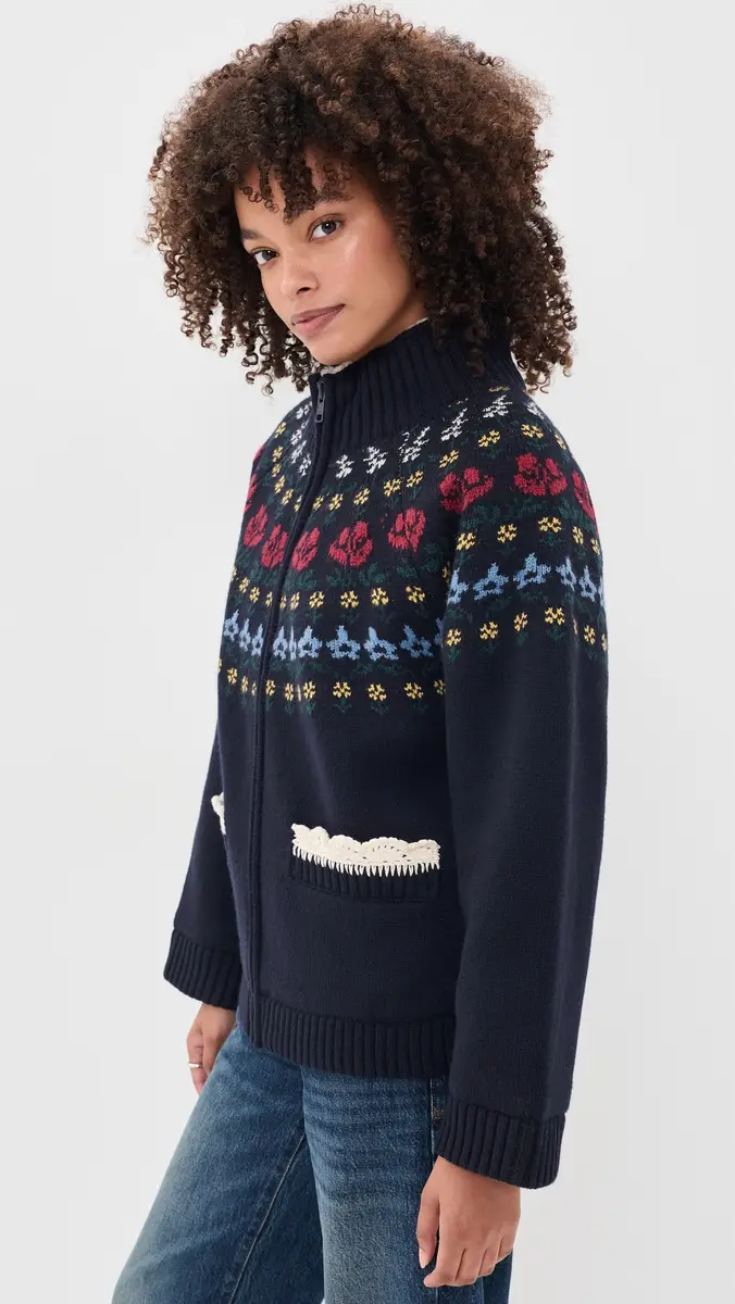 Sea Preston Knit Sherpa Lined Jacket | Thumbnail 4 Sea Preston Knit Sherpa Lined Jacket | Thumbnail 4