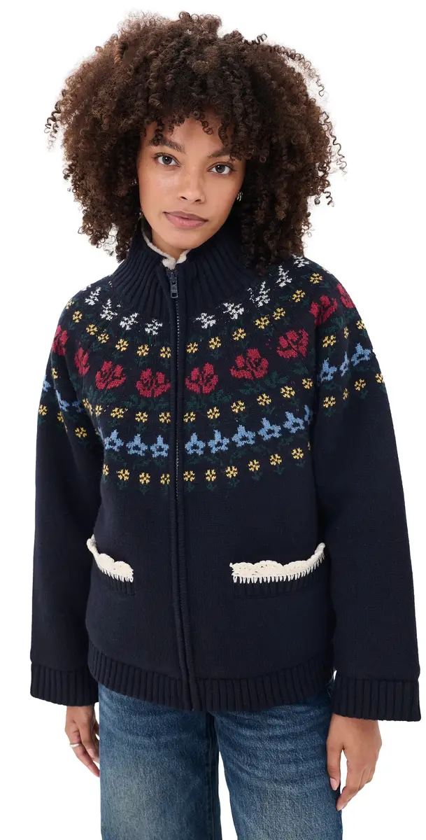 Sea Preston Knit Sherpa Lined Jacket
