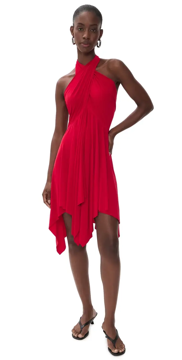 Norma Kamali Convertible Dress Tiger Red | Image 1 Norma Kamali Convertible Dress Tiger Red | Image 1